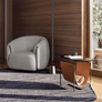 Calligaris Magazine Βοηθητικό Τραπεζάκι 52x36x73 Mαύρο/Cognac
